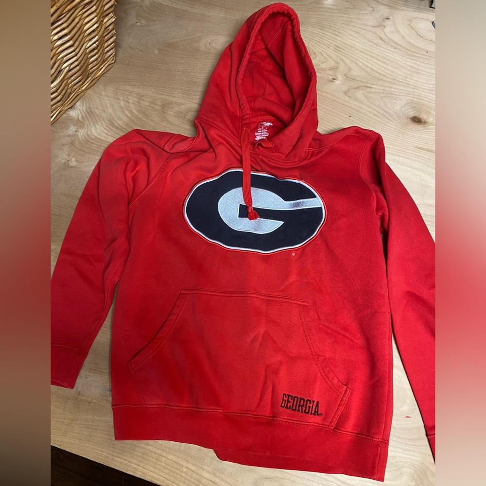 Red Georgia Bulldog hoodie, S